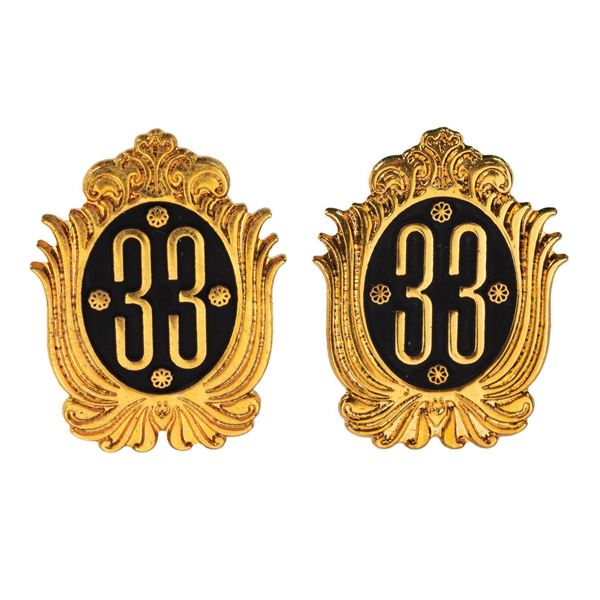 Pair of Original Club 33 Emblem Pins.