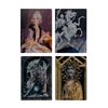 Image 2 : Set of (6) Haunted Mansion Lenticular Cards.