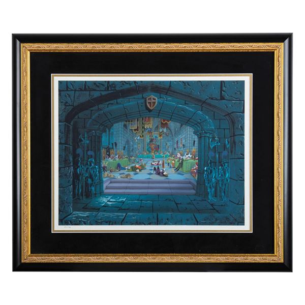 Eyvind Earle Sleeping Beauty Court Tableau Print.