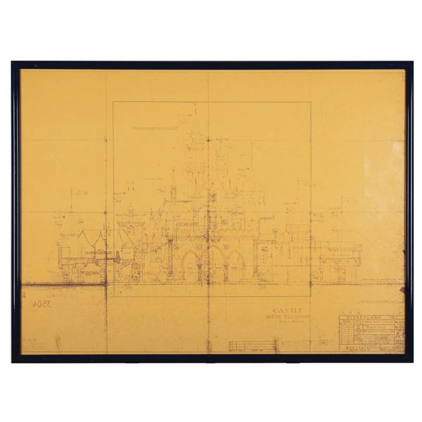 Sleeping Beauty Castle Architectural Rendering.