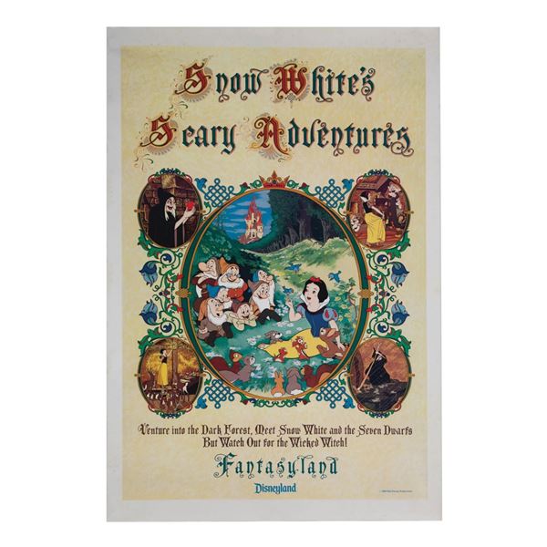 Snow White's Scary Adventures Attraction Poster.