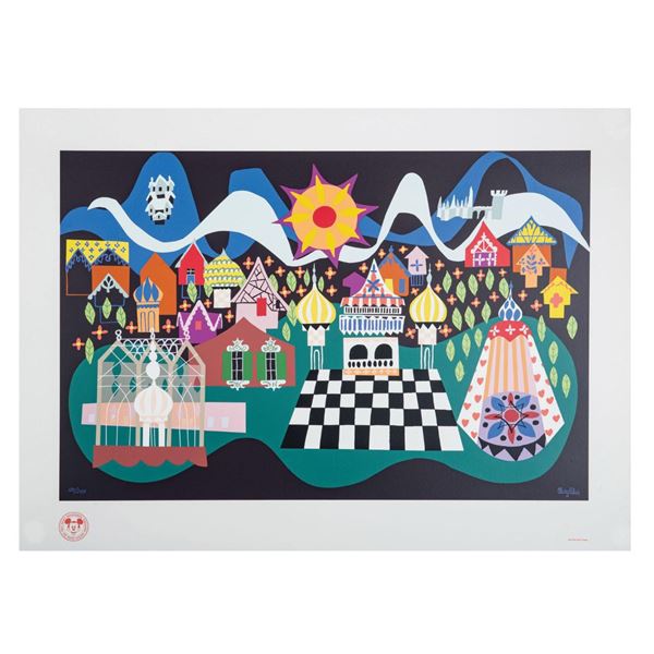 Mary Blair It's a Small World Serigraph.