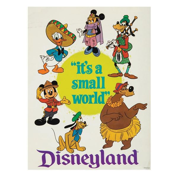 Its a Small World Disneyland Character Poster.
