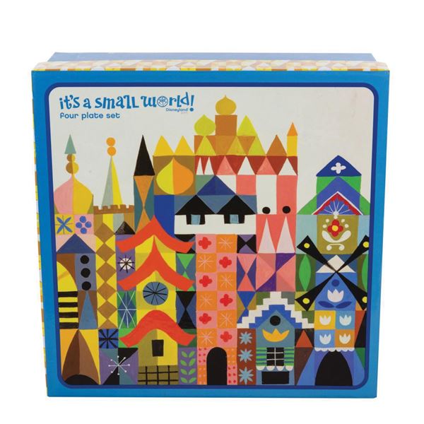 Set of (4) It's a Small World 45th Anniversary Plates.