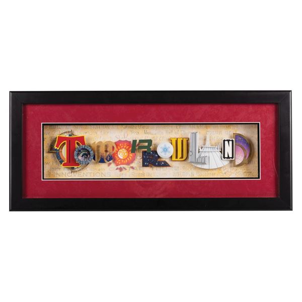 Hand-Crafted Dave Avanzino Tomorrowland Shadow Box.