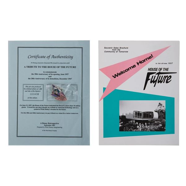 House of the Future Imagineering Tribute Pin Set.