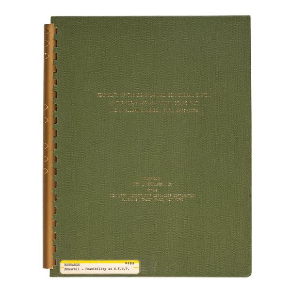 Disneyland-ALWEG World's Fair Monorail Study.