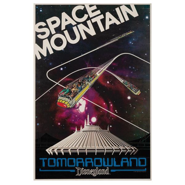Space Mountain Opening Year Poster.