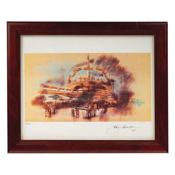 PeopleMover & Rocket Jets Print Signed by John Hench.
