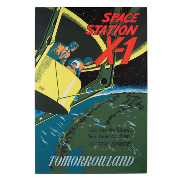 Space Station X-1 Attraction Poster.