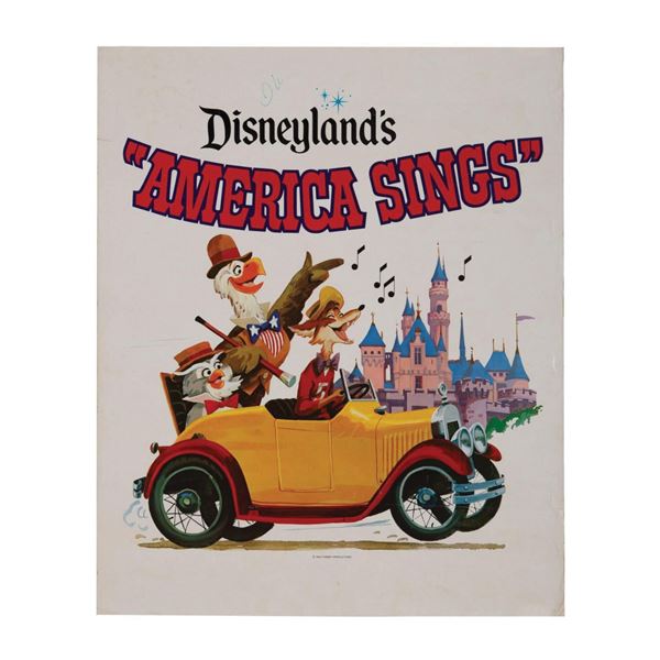 Disneyland's America Sings Poster.