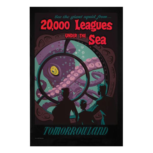 20,000 Leagues Under the Sea Attraction Poster.