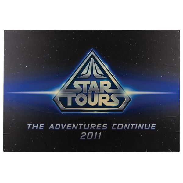 Star Tours the Adventures Continue Sign.