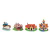 Image 1 : Complete Set of (4) Mickey's Toontown House Replicas.