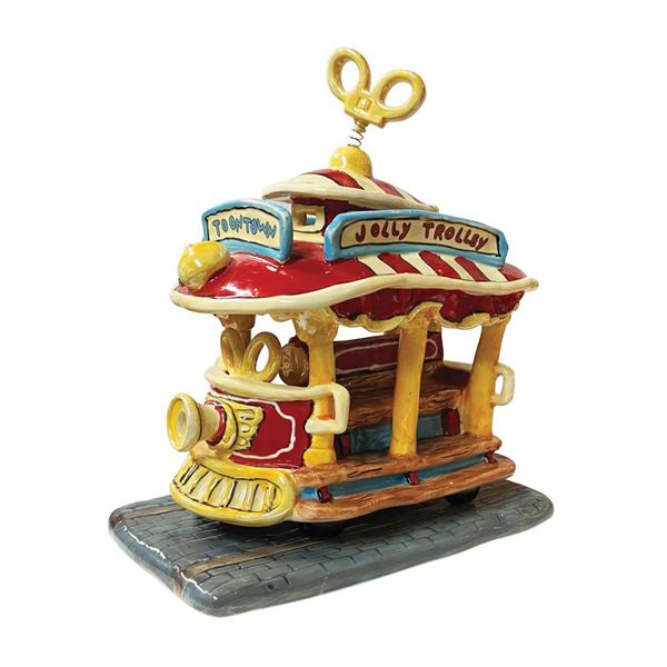 Toontown Jolly Trolley Tea Lite by Heather Goldminc.