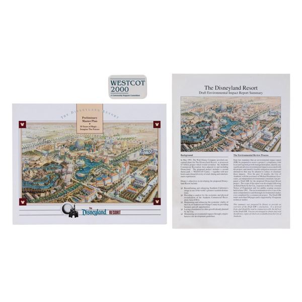 Pair of Westcot Development Foldouts and Button.