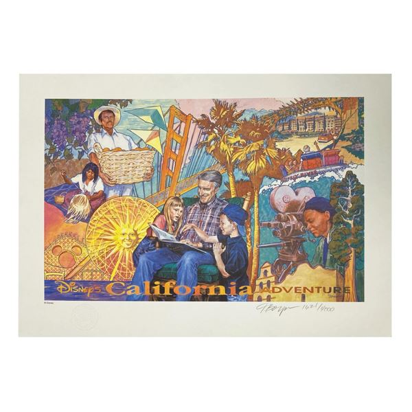 Charles Boyer California Adventure Signed Print.