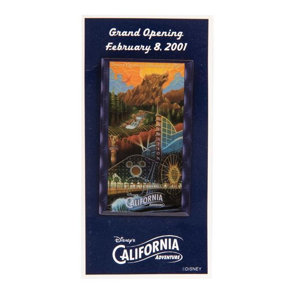 Grand Opening California Adventure Pin.