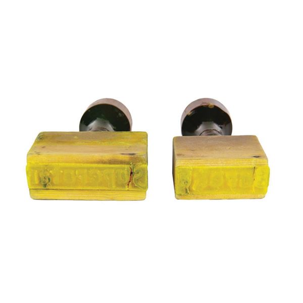 Pair of California Adventure Re-Entry Hand Stamps.