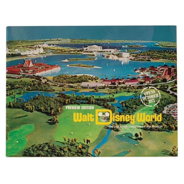 Preview Edition Walt Disney World Booklet.