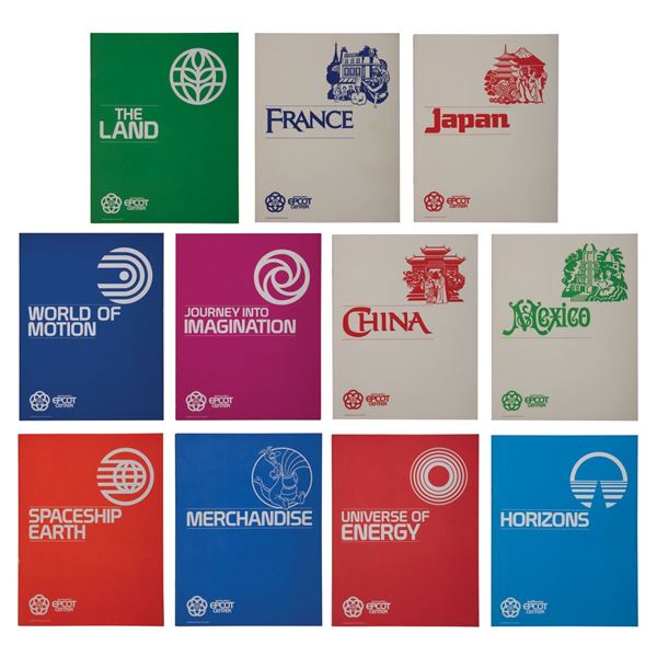 Collection of (11) Epcot Promotional Booklets.