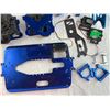 Image 7 : RC Car parts and chassis pieces in blue