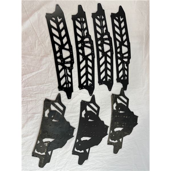 Black Aluminium RC Chassis Parts