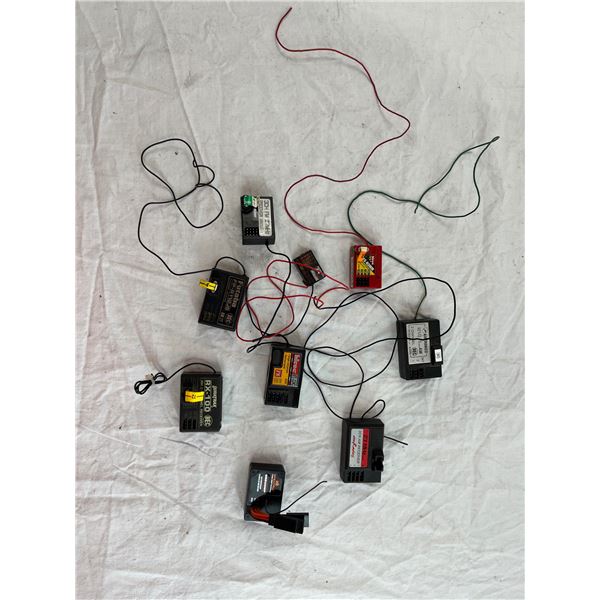 lot of 9 single and multi channel recievers