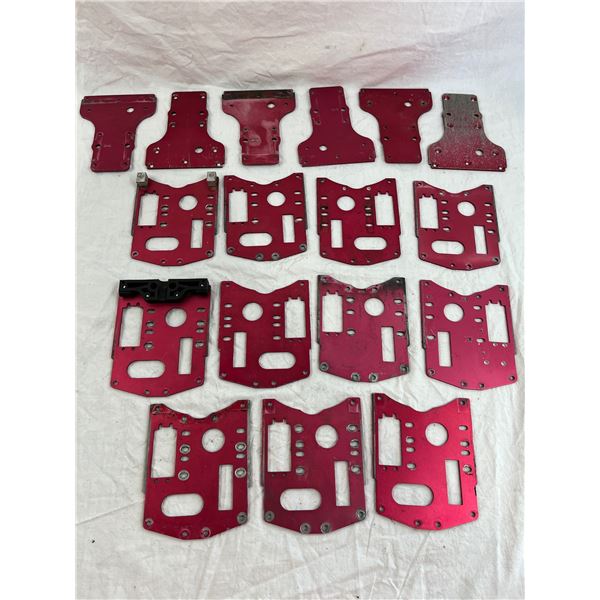 Pink Aluminium RC Car skid plates