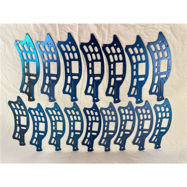 16 Blue Aluminium Chassis pieces
