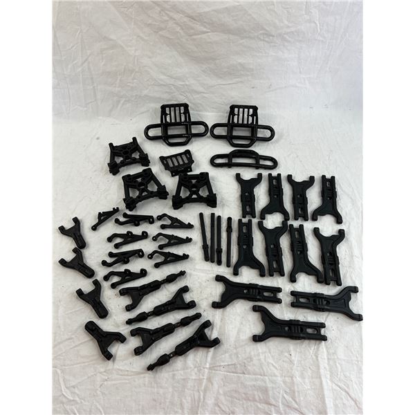 large group of Cen Platic RC Truck parts