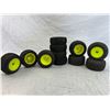 Image 1 : 11 mixed RC Car tires with and without rims.
