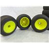 Image 3 : 11 mixed RC Car tires with and without rims.