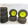 Image 4 : 11 mixed RC Car tires with and without rims.