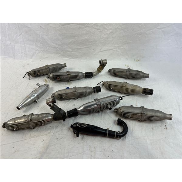 Lot of Cen and Losi RC Exhaust pipes
