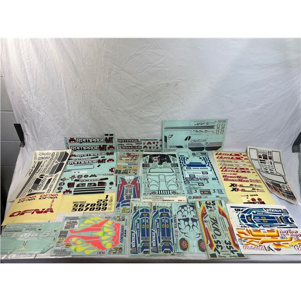 mixed lot of RC Car decals