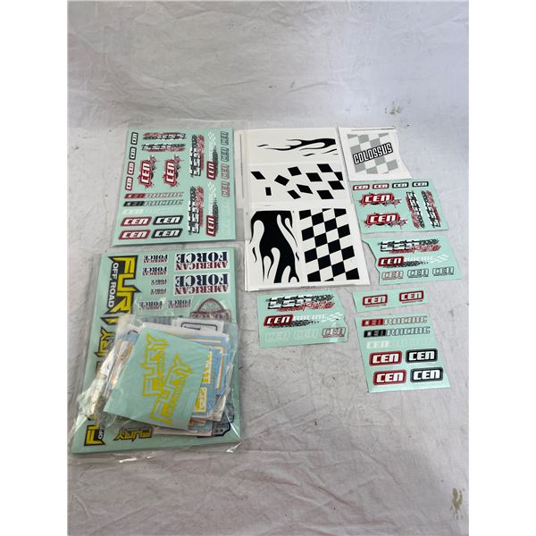Large lot of RC Car decals
