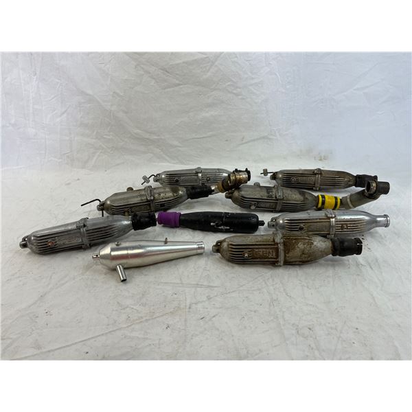lot of 9 RC Car exhaust systems