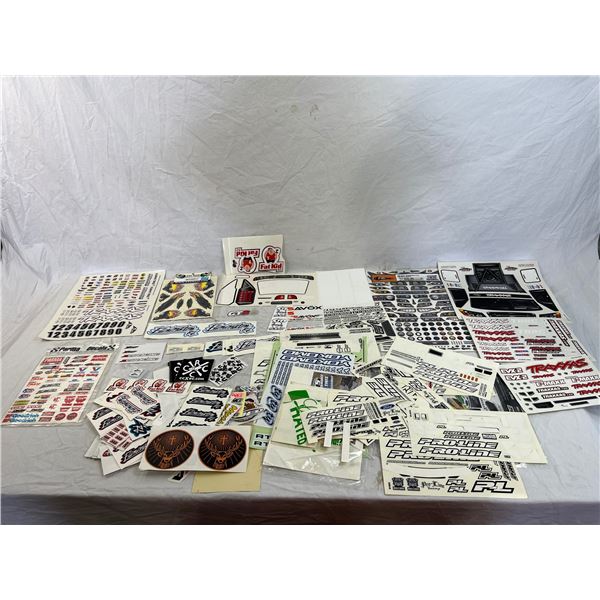 Large mixed lot of RC Car Decals.