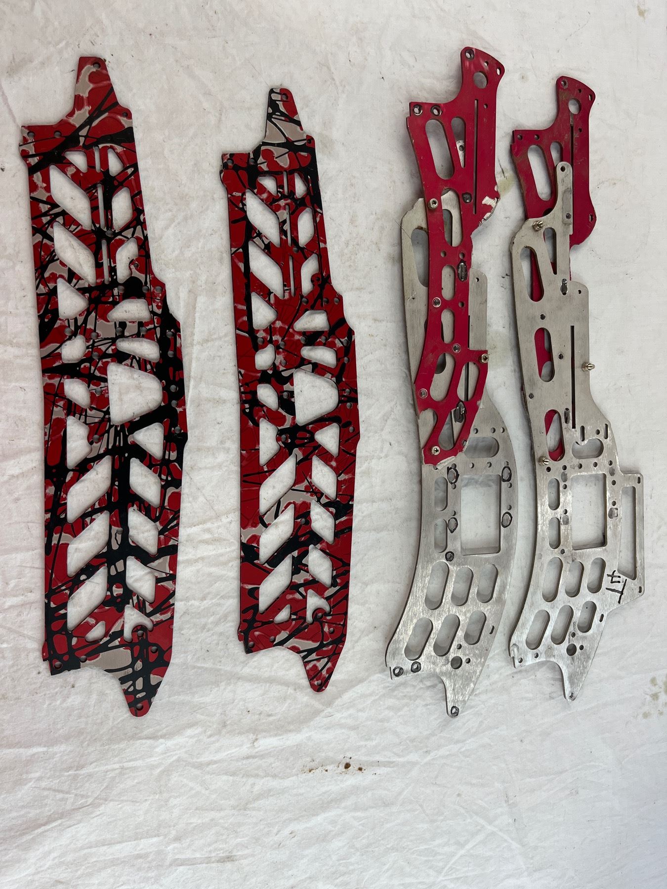 aluminium RC Car chassis plates.