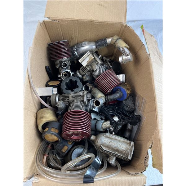 Lot of Gasoline RC engine components and misc