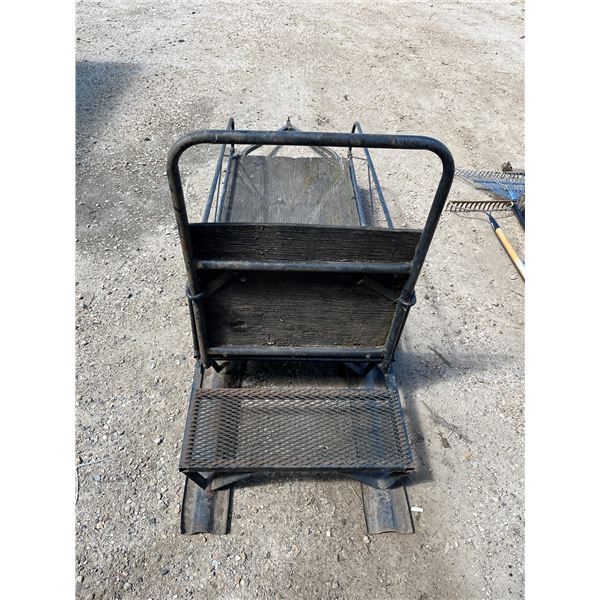 Vintage metal Snowmobile/dog sled