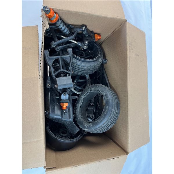 Mixed lot of RC car parts and components