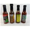 Image 3 : Four mixed unopened bottles of hot sauce