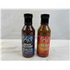 Two bottles of AJI (ah-hee) hot sauce