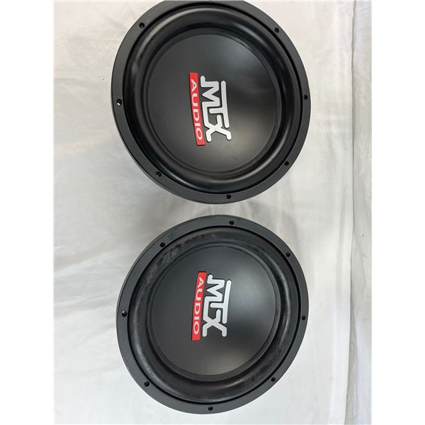 2 - MTX audio 12" subwoofers