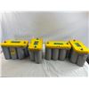 Lot of 4 optima econopower batteries