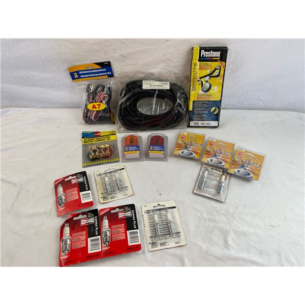 Mixed lot of various Car parts and spark plugs