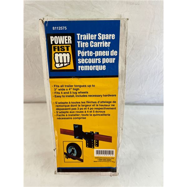 powerfist trailer spare tire carrier mount