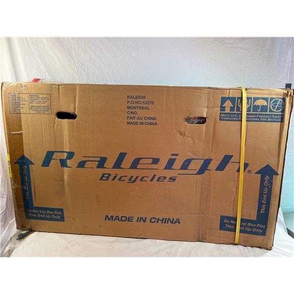 Raleigh Orange chopper bicycle in box